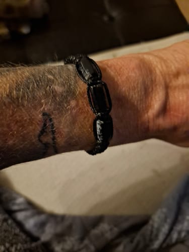 Customer photo review of Turmalin Armband - Unbearbeitet