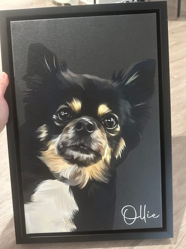 Customer photo review of Pet Art Canvas Wrap