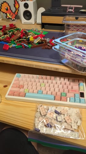 Customer photo review of GAME 1989 CANDY KEYCAPS CHERRY PROFILE DYE SUBLIMATION PBT