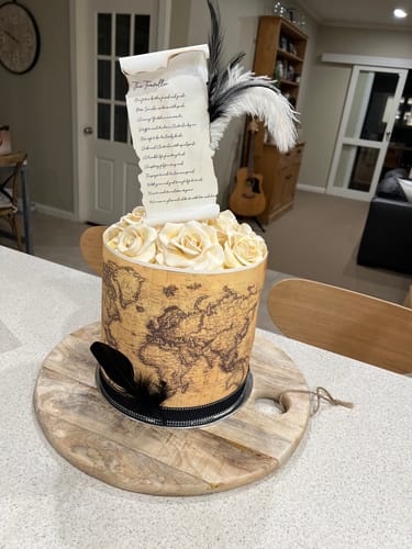 Customer photo review of A3 Rectangle Custom Edible Icing Image