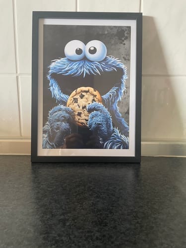Customer photo review of Poster Keksmonster Hochformat