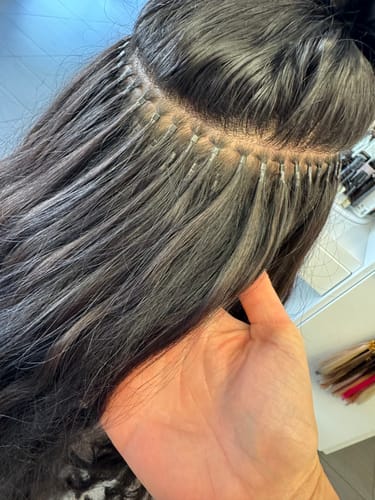 Customer photo review of Easilocks Professional Hair Extension Co-Tube Locks - 2.9 x 3.0