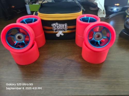 Customer photo review of Bont Royal Assassin Roller Skate Wheels