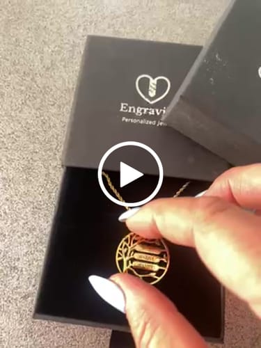 Customer video review of Family Tree Name Necklace