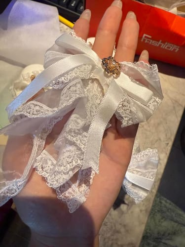 Customer photo review of Flower-soled Mary Janes