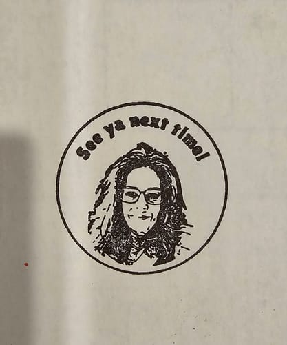 Customer photo review of Face Stamp﹘ Self-Inking Stamp﹘US