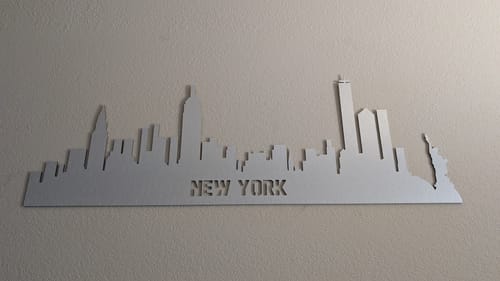 Customer photo review of New York City Skyline - Metal Wall Art