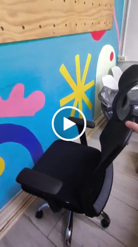 Customer video review of Silla de escritorio Cuba Alta brazo Reg y cabecero