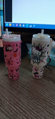 Customer photo review of Wholesale Random 20pcs/50pcs/100pcs Cartoon Mini Cup Keychain Stickers