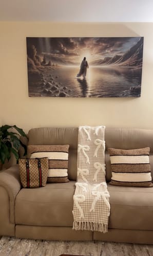 Customer photo review of Walking on Water - Faith Wall Art II