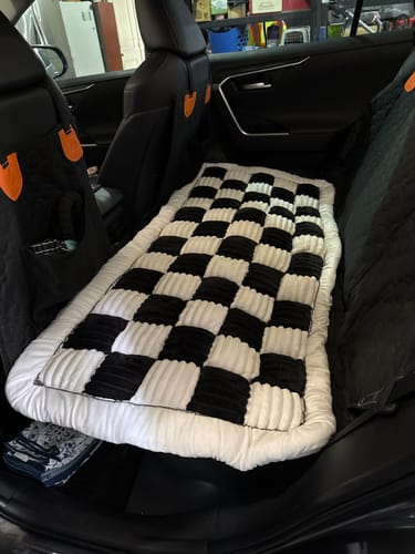 Customer photo review of Luxe Dog Bed - For The RuffRover 2.0™