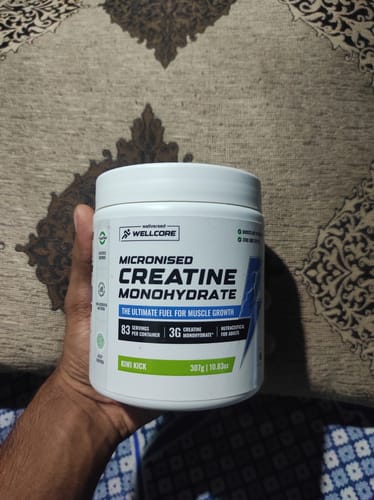 Customer photo review of Wellcore - Pure Micronised Creatine Monohydrate | Kiwi Kick (307g, 83 servings)