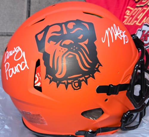 Customer photo review of Myles Garrett Autograph Signing