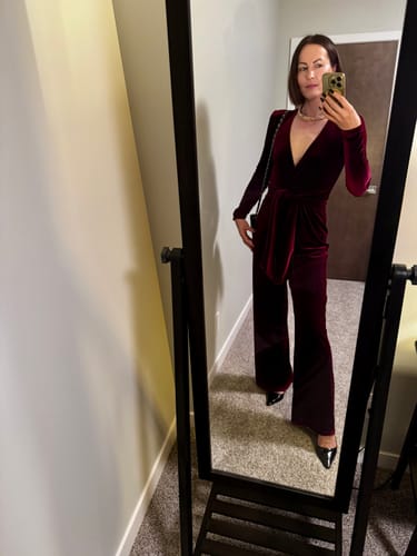 Customer photo review of Vamp Velvet Jumpsuit by Nookie - RENTAL