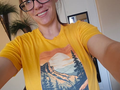 Customer photo review of Mountain Path T-Shirt