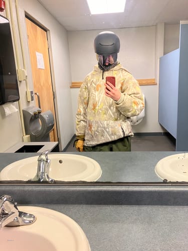 Customer photo review of The Valorie Snow Goggle - Grape Ice Lens