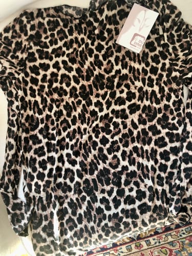 Customer photo review of Maglia calda in viscosa misto cachemire - leopardata