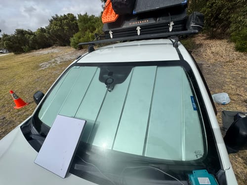 Customer photo review of Front Windscreen Shade for Mitsubishi Triton 2015-2024