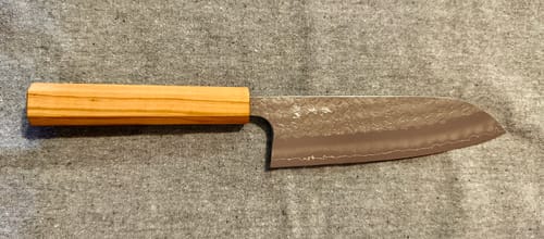 Customer photo review of Yoshimi Kato Minamo Santoku 170 mm