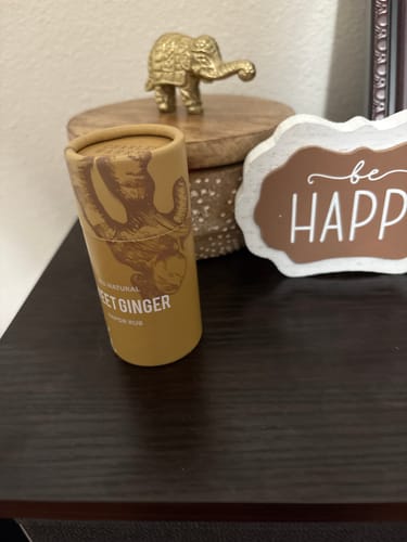 Customer photo review of Sweet Ginger Vapor Rub Stick