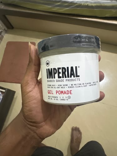 Customer photo review of Imperial Barber Gel Pomade