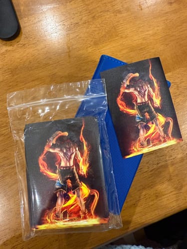 Customer photo review of Custom Card Sleeves