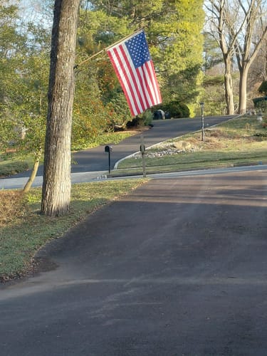 Customer photo review of Non-Tangle Flagpole Spinners