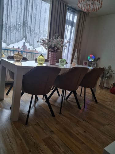 Customer photo review of Brione Draaibare Eetkamerstoel - Taupe
