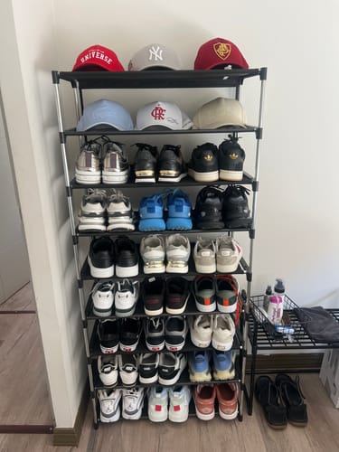 Customer photo review of Zapatero Vertical con Tapa PET 30x64x139cm 8 Niveles