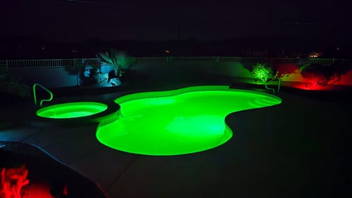 Customer photo review of Pentair IntelliBrite Architectural Series SPA Light, COLOR LED, 120V, 50FT Cord | 602202