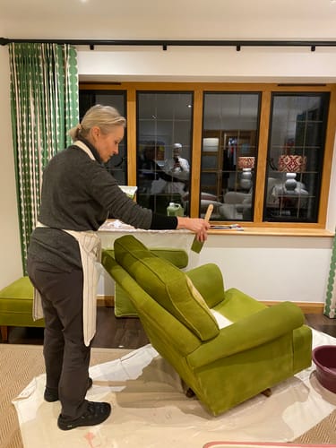 Customer photo review of Fabric Paint -- Olive