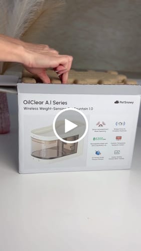 Customer video review of Wireless Weight-Sensing Pet Fountain
