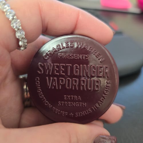 Customer photo review of Extra Strength Sweet Ginger Vapor Rub