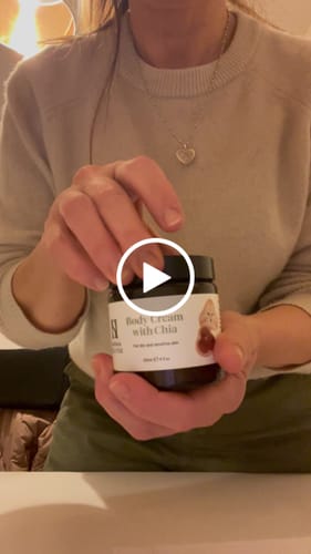 Customer video review of Body Cream with Chia Seed Oil
