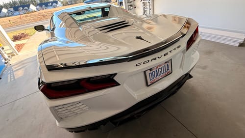 Customer photo review of Low Profile Package Corvette C8 Stingray Rear Spoiler