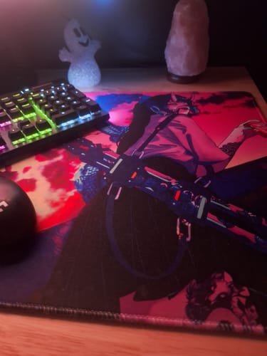 Customer photo review of Samurai Girl X-Large Mouse Pad