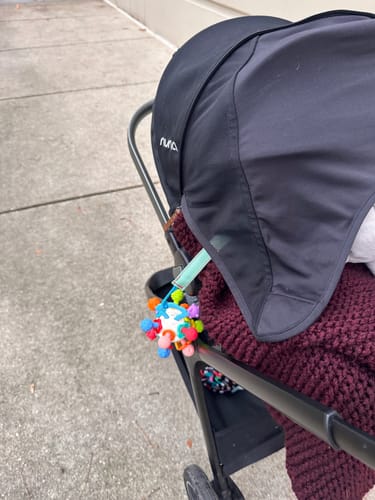Customer photo review of Trail Tether: Hiking-Rated Pacifier Clip and Multi-Use Strap
