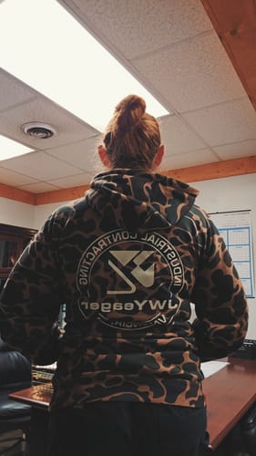 Customer photo review of Custom Heavyweight Camo-Styled Hoodie - IND4000