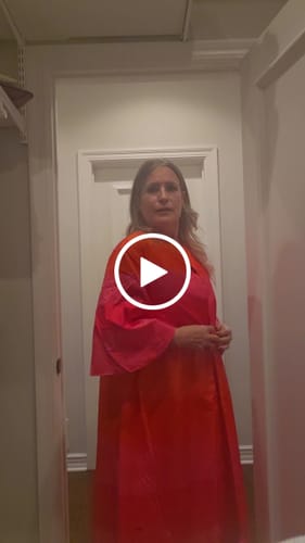 Customer video review of Loose Short Sleeves Contrast Color Striped Jackets&Coats Outerwear