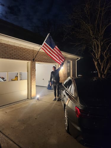 Customer photo review of 3' x 5' American Flag