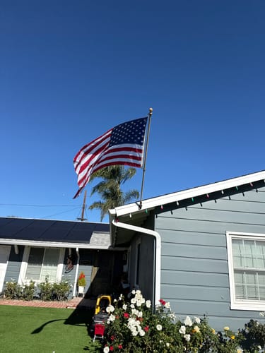 Customer photo review of 3' x 5' American Flag