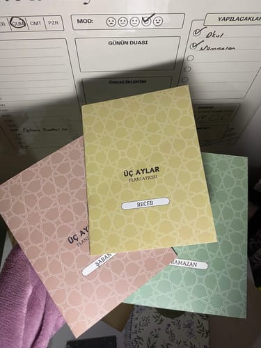 Customer photo review of Üç Aylar Planlayıcısı (RECEP,ŞABAN,RAMAZAN)