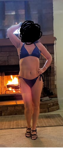 Customer photo review of EDEN TOP - BLUE SAPPHIRE GLITTER