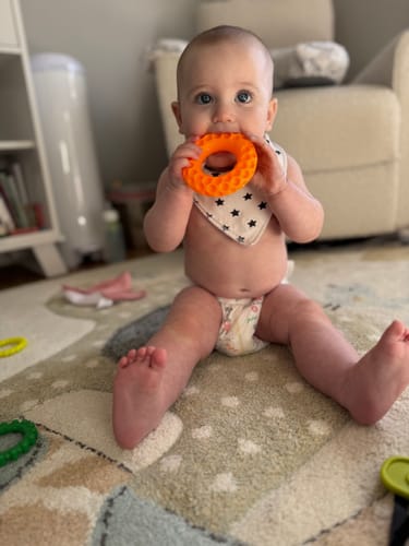 Customer photo review of Alppi Wispy Cloud Diaper Monthly Box