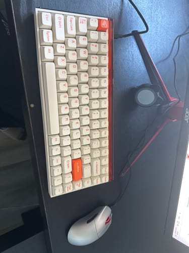 Customer photo review of MelGeek MADE84 Pro Gaming Keyboard Orange
