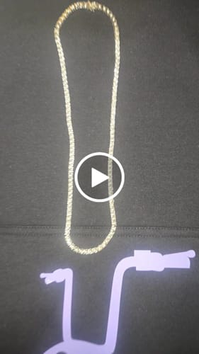 Customer video review of 2.75 CARAT NATURAL DIAMOND STERLING SILVER 22 INCHES 4 MM 34 GRAM FANUC TENNIS CHAIN NECKLACE