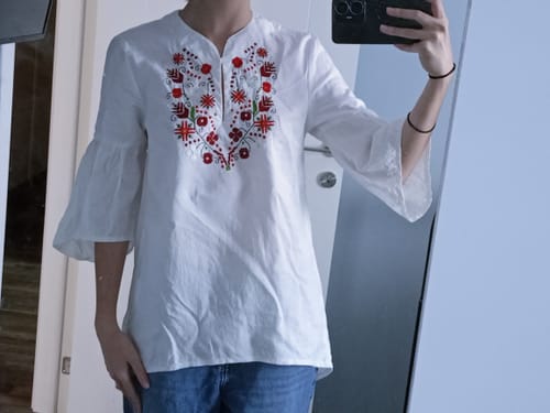 Customer photo review of Дамска риза "Тракийска"