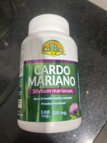 Customer photo review of CARDO MARIANO 100 CÁPSULAS 500MG | 100 cápsulas Hígado, Antioxidante, Desintoxicación, Colesterol, Anticancerígeno.