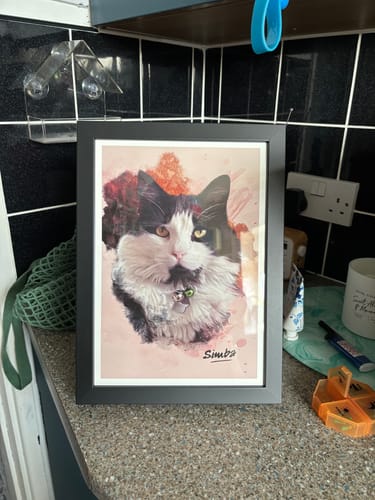 Customer photo review of Watercolour - Custom Pet Portrait