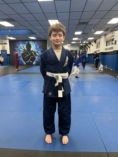 Customer photo review of Core Navy Brazilian Jiu Jitsu Kids BJJ Gi